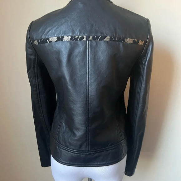 Robert Graham Mabel Woven Leather Jacket, size XS - Picture 4 of 9